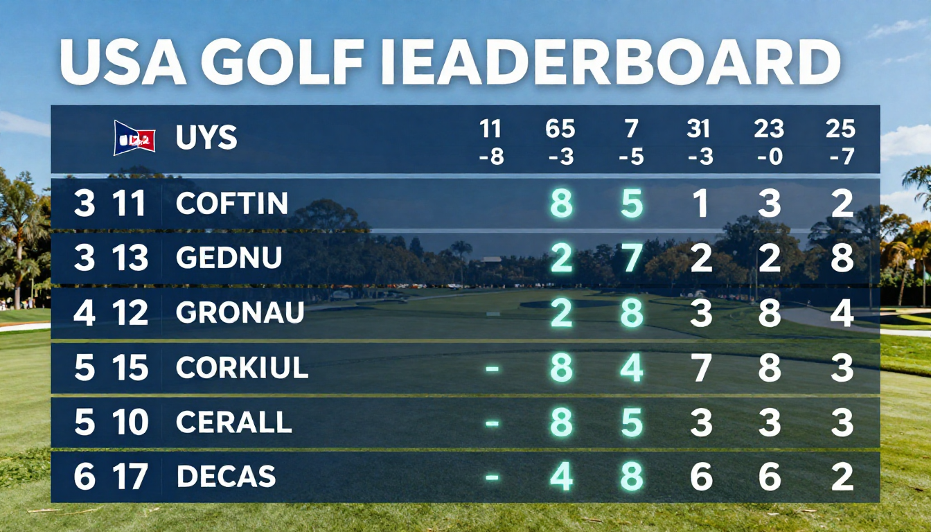 usa golf leaderboard